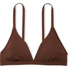 Victoria's Secret PINK Base Stretch Triangle Bralette Bra - Ganache