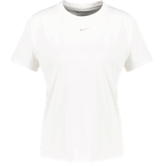 Nike Hvite Overdeler Nike Women's One Classic Dri-fit Short Sleeved Top - White/Black