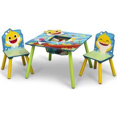 Delta Children Kids Table & Chair Set with Storage Baby Shark