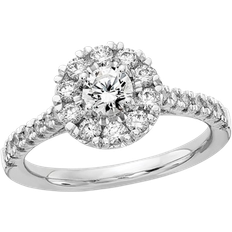 Harmony Halo Ring - White Gold/Diamonds