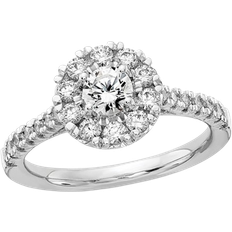 Jewelry Harmony Halo Ring - White Gold/Diamonds