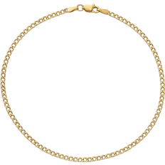 Gold - Women Anklets Primal Gold Curb Link Chain Anklet - Gold