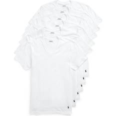 Polo Ralph Lauren White T-shirts Polo Ralph Lauren Classic Fit V-Neck T-shirt 6-pack - White