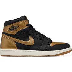 Herren - Nike Air Jordan 1 Schuhe Nike Air Jordan 1 Retro High OG - Black/Sail/Metallic Gold