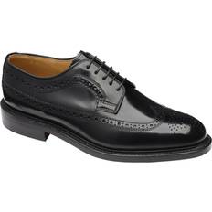 Oxford Loake professional royal polished long wing brogue black