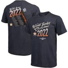 Majestic Threads T-shirts Majestic Threads Men's Navy Houston Astros 2022 World Series Champions Life Of The Party Tri-Blend T-shirt Navy