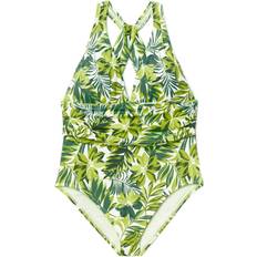 3XL - Women Swimsuits Adore Me Monroe Contour Swimsuit Plus Size - Palm Paradise