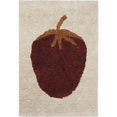 Ferm Living Fruiticana Tufted Strawberry Rug 80x120cm