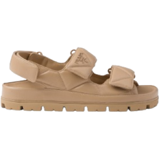 Prada Padded Nappa Leather Sandals - Sand Beige