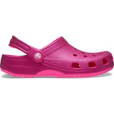 Pink - Women Outdoor Slippers Crocs Classic Glitter Clog - Pink Crush