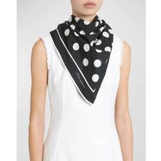 Cotton - Women Scarfs Dolce & Gabbana Polka Dot Square Cotton Scarf