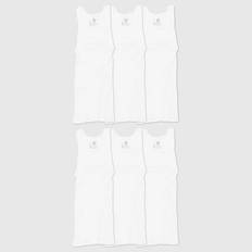 L Tank Tops Hanes Men's Big & Tall 6pk White