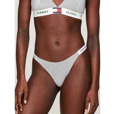 Tommy Hilfiger Women Panties Tommy Hilfiger Women's TJ High-Leg Thong Grey Ice Grey Heather