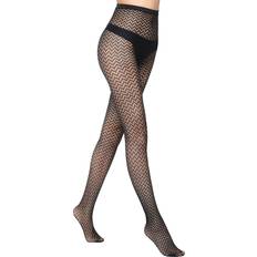 Support Pantyhose Stems Micro Wave Fishnet Tight NoColor os