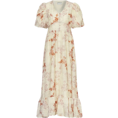 Neo Noir Rilana Airy Floral Dress - Cream