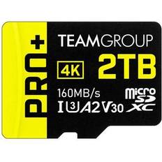 Team 2tb pro microsdxc uhs-i/u3 class 10 memory card with adapter, compatible w