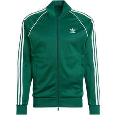 3XL - Baumwolle - Herren - Jeansjacken Oberbekleidung Adidas Men's Adicolor Classics SST Track Jacket - Collegiate Green