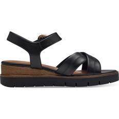 Tamaris 42 Pantoffeln & Hausschuhe Tamaris Leather Heeled Sandal - Black