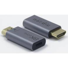 Nördic USBC-N1301 8K60Hz HDMI 2.1 - USB C Adapter M-F