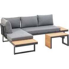 Rund Gartenmöbel Greemotion Samara Lounge-Set, 1 Bord inkl. 2 Soffor