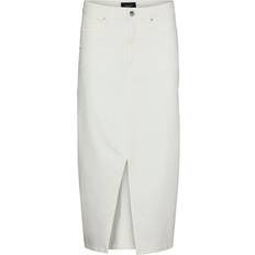 Midiröcke - Weiß Vero Moda Veri Long Skirt - White/Cloud Dancer