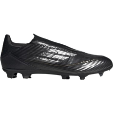 Adidas F50 League Laceless Firm MG - Core Black/Iron Metallic/Gold Metallic