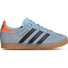 Adidas Kid's Gazelle - Clear Sky/Core Black/Solar Orange