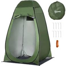 Telt Northio Pop-Up Dusjtelt Toaletttelt For Camping, Mobilt Utetoalett, Mørkegrønn, Med Bæreveske, 126X124X189Cm