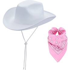 Around the World - Women Headgear Inevnen Cowgirl Hat with Bandana for Women