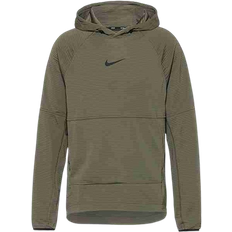 Nike Men's Dri Fit Fleece Fitness Pullover - Medium Olive/Black