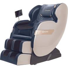 Leather recliner chairs RealRelax Faux Leather Heated Full Body Massage Chair with Dual-core S Track & APP Control