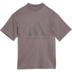 L - Unisex T-Shirts & Tanktops Adidas Basketball 001 T-shirt - Charcoal