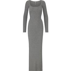 SKIMS Soft Lounge Long Sleeve Dress - Heather Grey