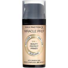Kombinert hud Face primers Max Factor Miracle Prep 3 in 1 Beauty Protect Primer #1 SPF30 PA+++ 30ml