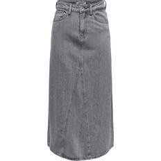 Only Maxi Denim Skirt - Grey Denim