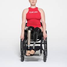 SKIMS Red Shapewear & Under Garments SKIMS Cotton Jersey Paralympic High Neck Bodysuit Red For Team Usa