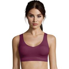 Hanes Red Bras Hanes womens T-shirt T Shirt Bra, Galactic Red