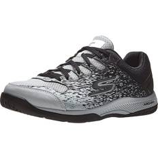 Racket Sport Shoes Skechers Men's Viper Court-Athletic Indoor Outdoor Pickleball Shoes with Arch Fit Support White/Black, X-Wide
