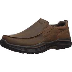 Loafers Skechers Men's EXPENDED-SEVENOLEATHER Leather Slip ON Moccasin, CDB, Extra Wide