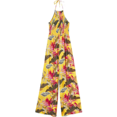 Damen - Gelb Jumpsuits & Overalls Desigual Tropical Halter Neck Jumpsuit - Yellow