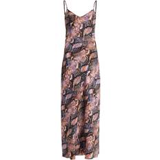 AllSaints Bryony Tahoe Midi Slip Dress - Tan Brown