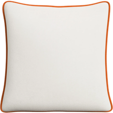 AllModern Lombard Wool Complete Decoration Pillows Beige, Orange (45.7x45.7cm)