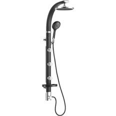 Without Shower Systems Pulse ShowerSpas Bonzai 1017 (1017-B) Black, Chrome, Silver