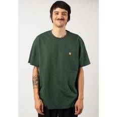 Golden - Herren T-Shirts Carhartt WIP Chase Sycamore Tree/Gold T-Shirt Grün