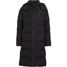 Calvin Klein Damen Oberbekleidung Calvin Klein Long Hooded Puffer Coat - Black