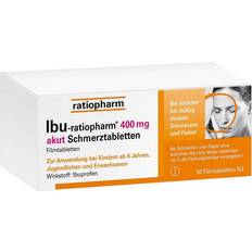 Ibuprofen Rezeptfreie Arzneimittel IBU- 400mg Akut Schmerztabletten 50 Stk. Tablette