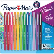 Pencils Paper Mate Flair Felt Tip Pens Medium 0.7mm 12-pack