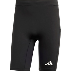 Herren - Polyester Leggings Adidas Own The Run Short Tights - Black