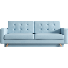 Meble Furniture Vegas Queen Blue Sofa 90" 3 Seater