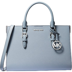 Michael Kors Charlotte Medium Saffiano Leather 2-in-1 Satchel Bag - Pale Blue